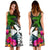 Wallis and Futuna Midi Dress - Turtle Plumeria Banana Leaf - Polynesian Pride