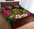 Hawaii Tropical Flowers Pineapple Quilt Bed Set - Polynesian Pride