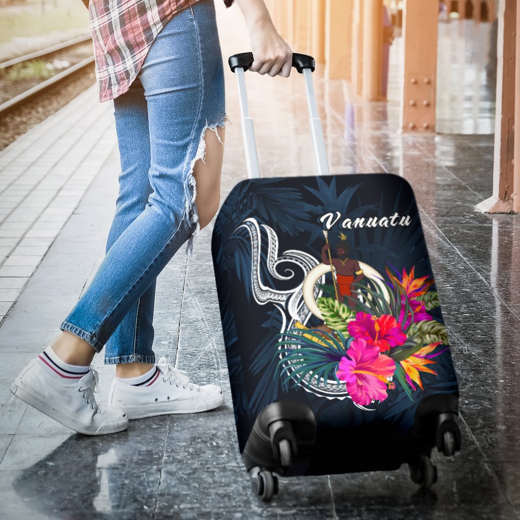 Vanuatu Polynesian Luggage Covers - Tropical Flower - Polynesian Pride