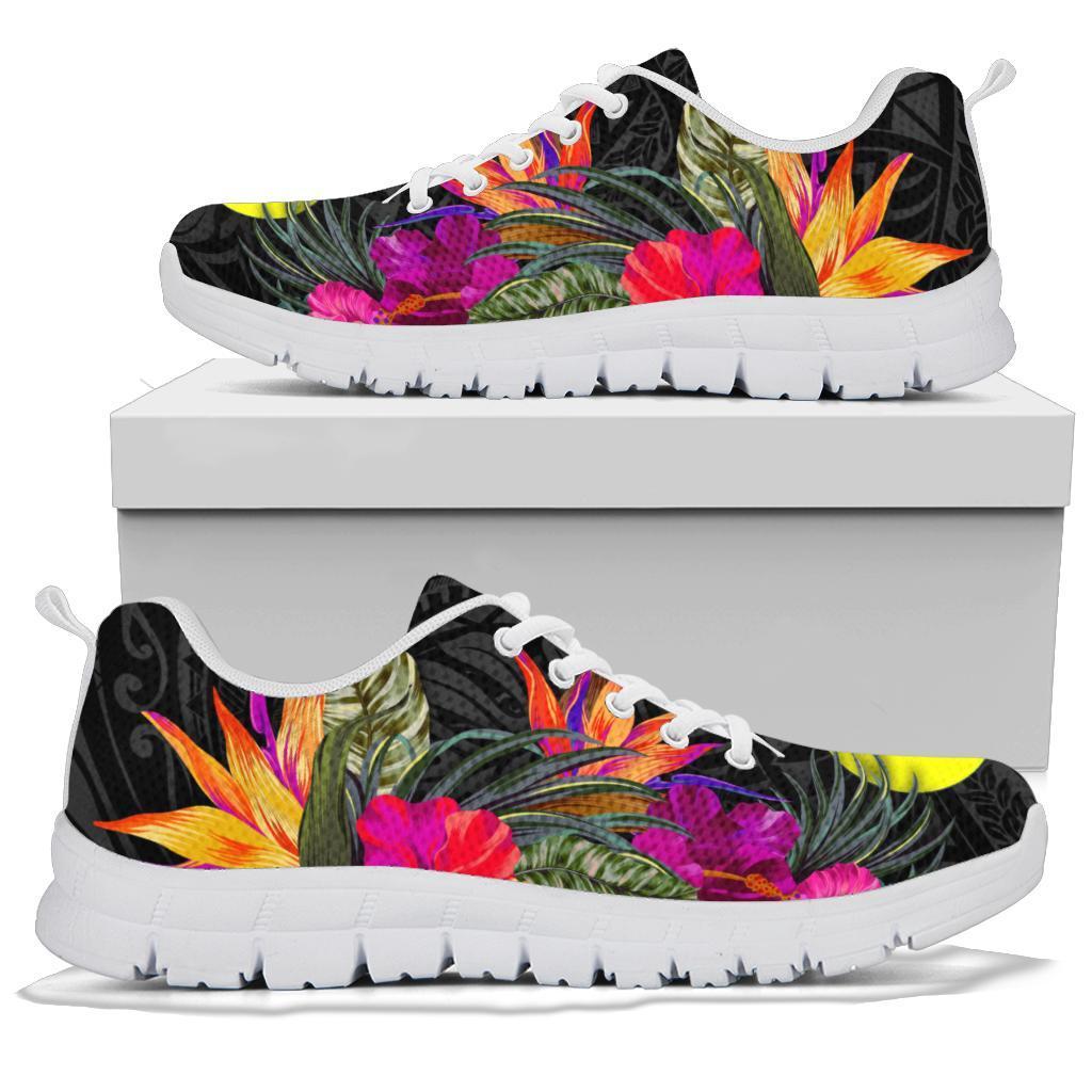Palau Sneakers - Polynesian Hibiscus Pattern - Polynesian Pride