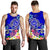 Tahiti Men's Tank Top - Turtle Plumeria (Blue) - Polynesian Pride