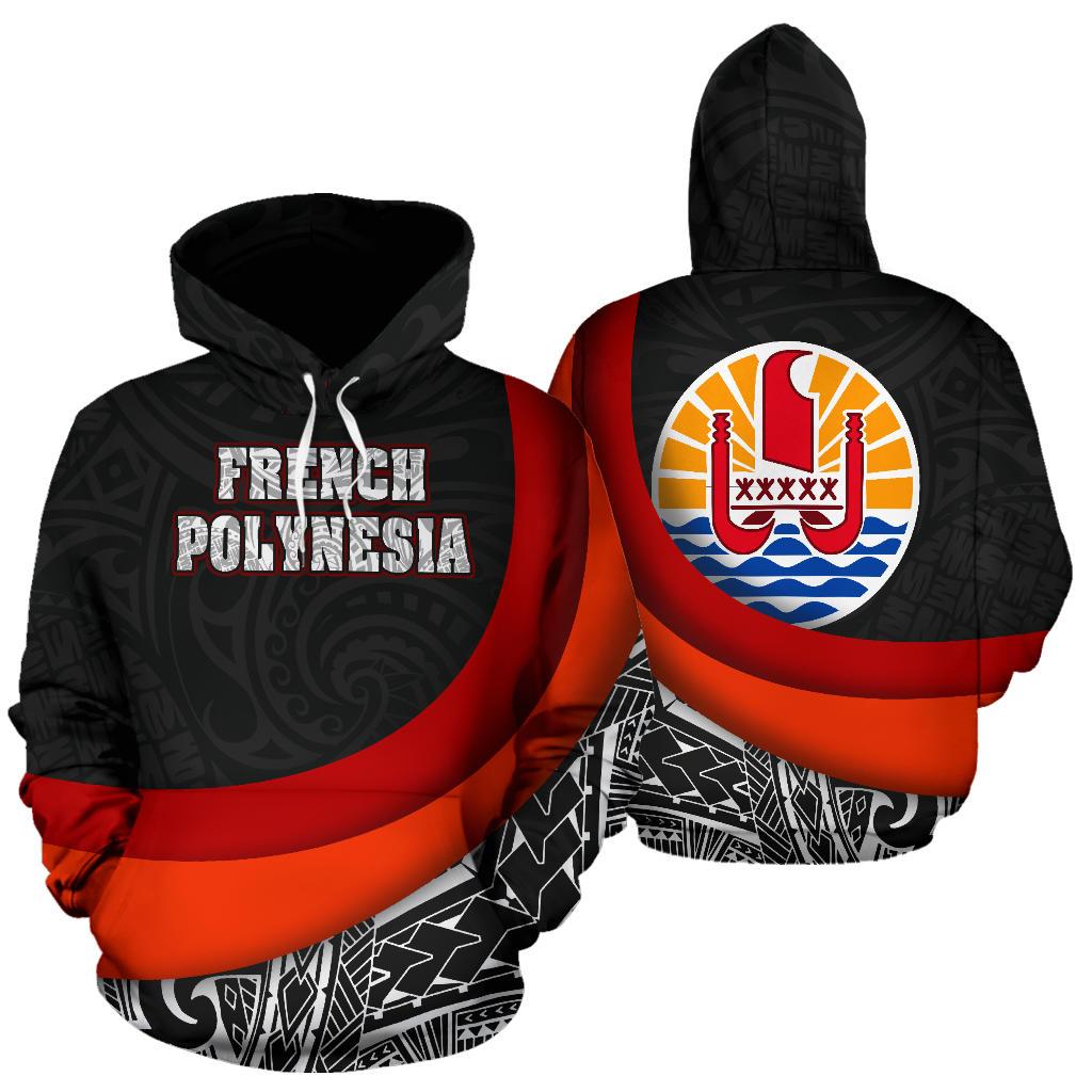 French polynesia Hoodie French Polynesia Islands Unisex Black - Polynesian Pride