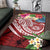 Polynesian Hawaii Area Rug - Summer Plumeria Red) - Polynesian Pride