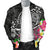 American Samoa Polynesian Men's Bomber Jacket - Turtle Plumeria (Black) - Polynesian Pride