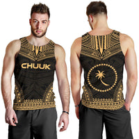 Chuuk Men's Tank Top - Polynesian Chief Gold Version - Polynesian Pride