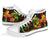 Tonga Polynesian High Top Shoes - Reggae Plumeria - Polynesian Pride