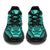 Polynesian Plumeria Mix Turquoise Black Chunky Sneakers - Polynesian Pride