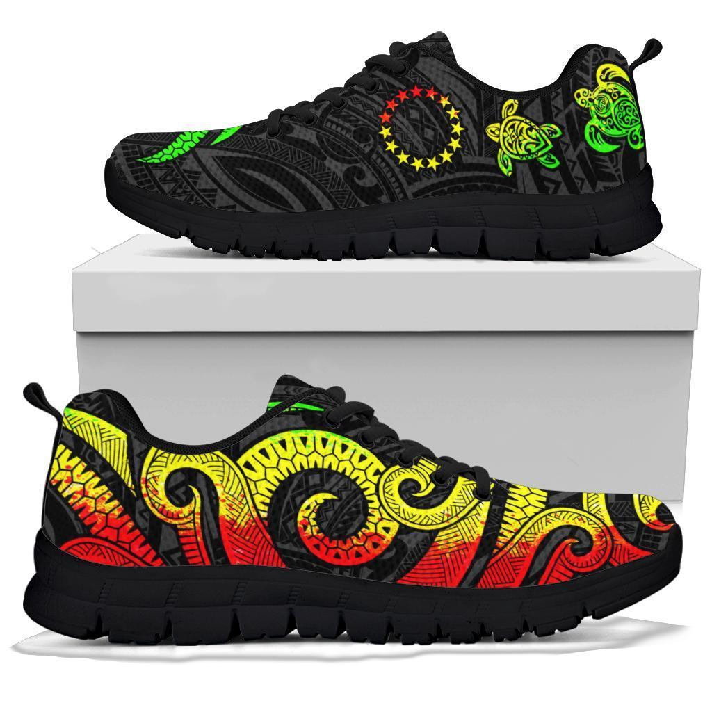 Cook Islands Sneakers - Reggae Tentacle Turtle - Polynesian Pride