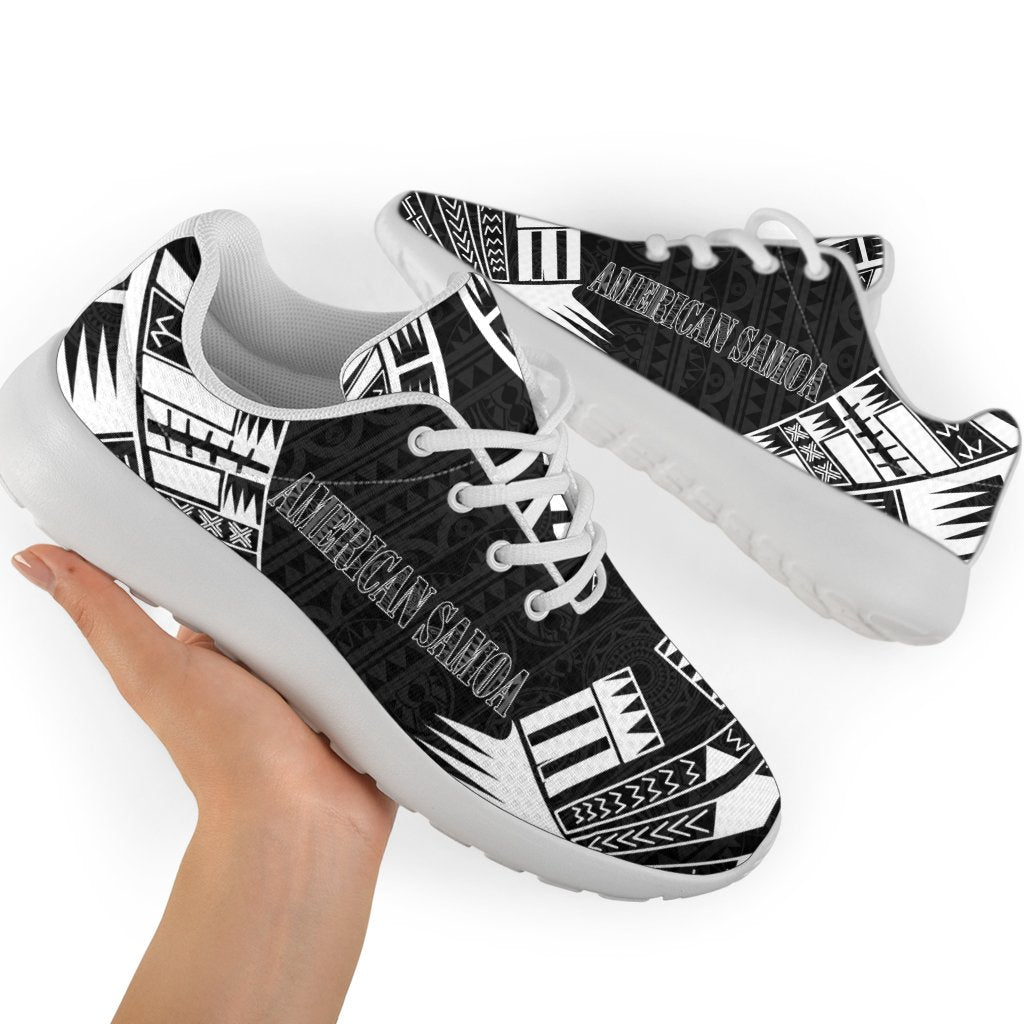 American Samoa Sport Sneakers - Polynesian Tattoo Black - Polynesian Pride