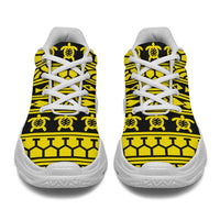 Polynesian tattoo tribal Yellow Chunky Sneakers - Polynesian Pride