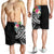 YAP Polynesian Men's Shorts- Summer Plumeria (Black) - Polynesian Pride