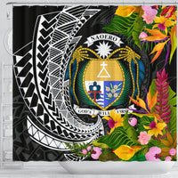 Nauru Shower Curtains - Seal Spiral Polynesian Patterns - Polynesian Pride