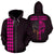 Polynesian Kakau Skull National Pearl Harbor Remembrance Day Hawaii Zip Hoodie Pink Unisex Pink - Polynesian Pride