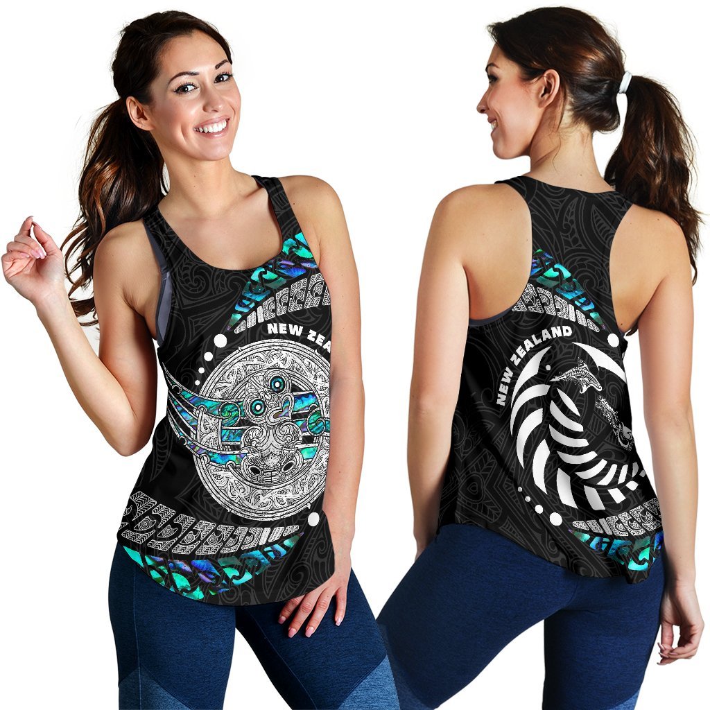 Maori New Zealand Women's Racerback Tank Hei Tiki Sport Style - Polynesian Pride