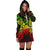 New Caledonia Polynesian Hoodie Dress Map Reggae - Polynesian Pride