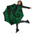 Seal Of Hawaii Polynesian Umbrella Green - Circle Style - Polynesian Pride