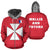 Wallis and Futuna All Over Zip up Hoodie Polynesian Over Hood Unisex Red - Polynesian Pride