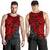 American Samoa Polynesian Men's Tank - Red Turtle - Polynesian Pride