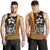 Yap Micronesia Men's Tank Top Gold - Turtle With Hook Gold - Polynesian Pride