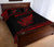 Aotearoa New Zealand Maori Quilt Bed Set Silver Fern Red - Polynesian Pride