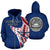 American Samoa Polynesian Zip up Hoodie Warrior Style - Polynesian Pride