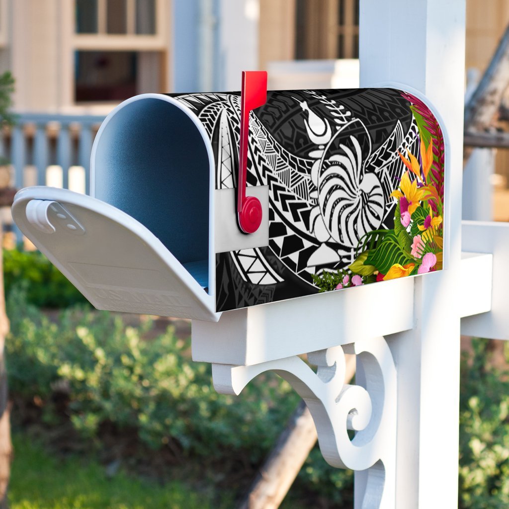 New Caledonia Mailbox Cover - Custom Personalised Tropical Flowers Style - Polynesian Pride