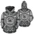 American Samoa ll Over Hoodie merican Samoa Coat of rms Polynesian White Black - Polynesian Pride