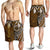 Cook Islands Men's Shorts - Polynesian Boar Tusk Brown - Polynesian Pride