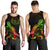 Palau Polynesian Men Tank Top - Turtle With Blooming Hibiscus Reggae - Polynesian Pride