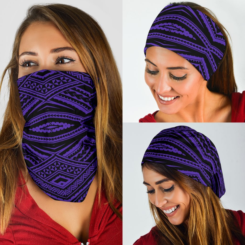 Polynesian Tatau Violet Bandana 3 - Pack - Polynesian Pride