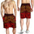 Fiji Men's Shorts - Red Shark Polynesian Tattoo - Polynesian Pride