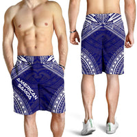 American Samoa Men's Shorts - Polynesian Chief Flag Version - Polynesian Pride
