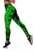 Niue Women Leggings Polynesian Pattern Green - Polynesian Pride