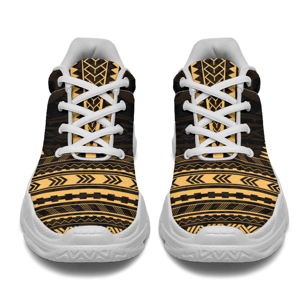Marquesas Islands Chunky Sneakers - Polynesian Chief Gold Version - Polynesian Pride