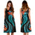 Polynesian Hawaii Midi Dress - Turquoise Plumeria - Polynesian Pride