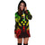 Kosrae Polynesian Hoodie Dress Map Reggae - Polynesian Pride