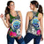 Federated States of Micronesia Women Racerback Tank - Turtle Plumeria Banana Leaf - Polynesian Pride