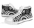 Palau High Top Canvas Shoes - White Tentacle Turtle - Polynesian Pride