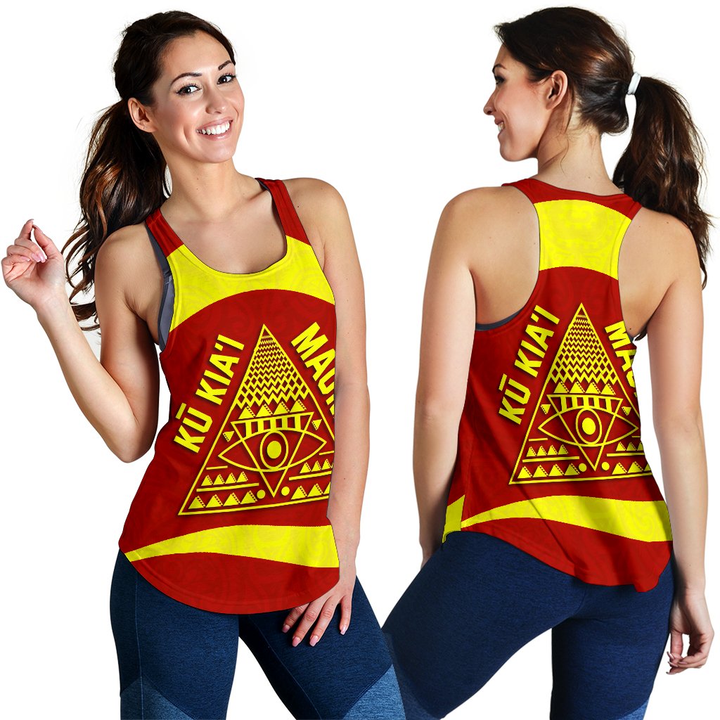 Mauna Kea Women's Racerback Tank 09 - Polynesian Pride