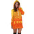 Sun In Leo Zodiac Women Hoodie Dress Polynesian Tattoo Simple - Orange - Polynesian Pride