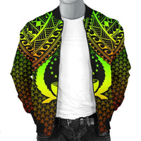 Polynesian Pohnpei Men's Bomber Jacket - Reggae Vintage Polynesian Patterns - Polynesian Pride