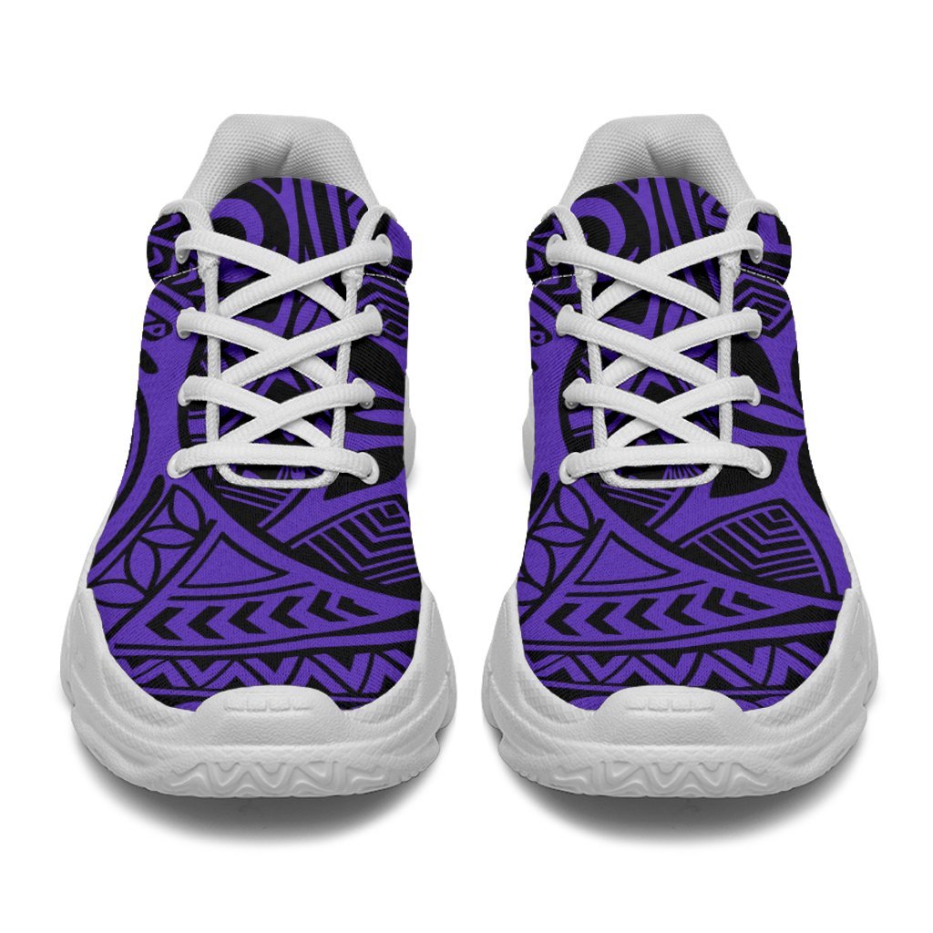 Polynesian Hawaiian Style Tribal Tattoo Violet Chunky Sneakers - Polynesian Pride