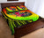 Pohnpei Quilt Bed Set - Polynesian Hook And Hibiscus (Raggae) - Polynesian Pride