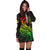 Polynesian Hawaii Women Hoodie Dress - Kanaka Maoli Girl Hair Plumeria - Polynesian Pride