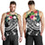 Nauru Polynesian Men's Tank Top - Summer Plumeria (Black) - Polynesian Pride