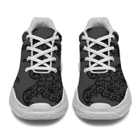 Polynesian Turtle Palm And Sea Pebbles Gray Chunky Sneakers - Polynesian Pride