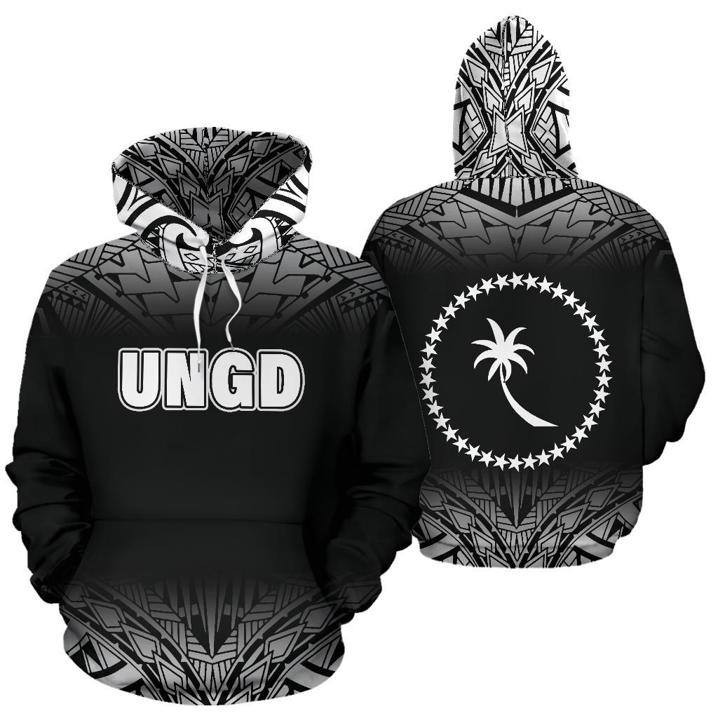 UNGD All Over Hoodie Unisex Black - Polynesian Pride