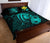 Hawaii Hibiscus Quilt Bed Set - Harold Turtle - Turquoise - Polynesian Pride