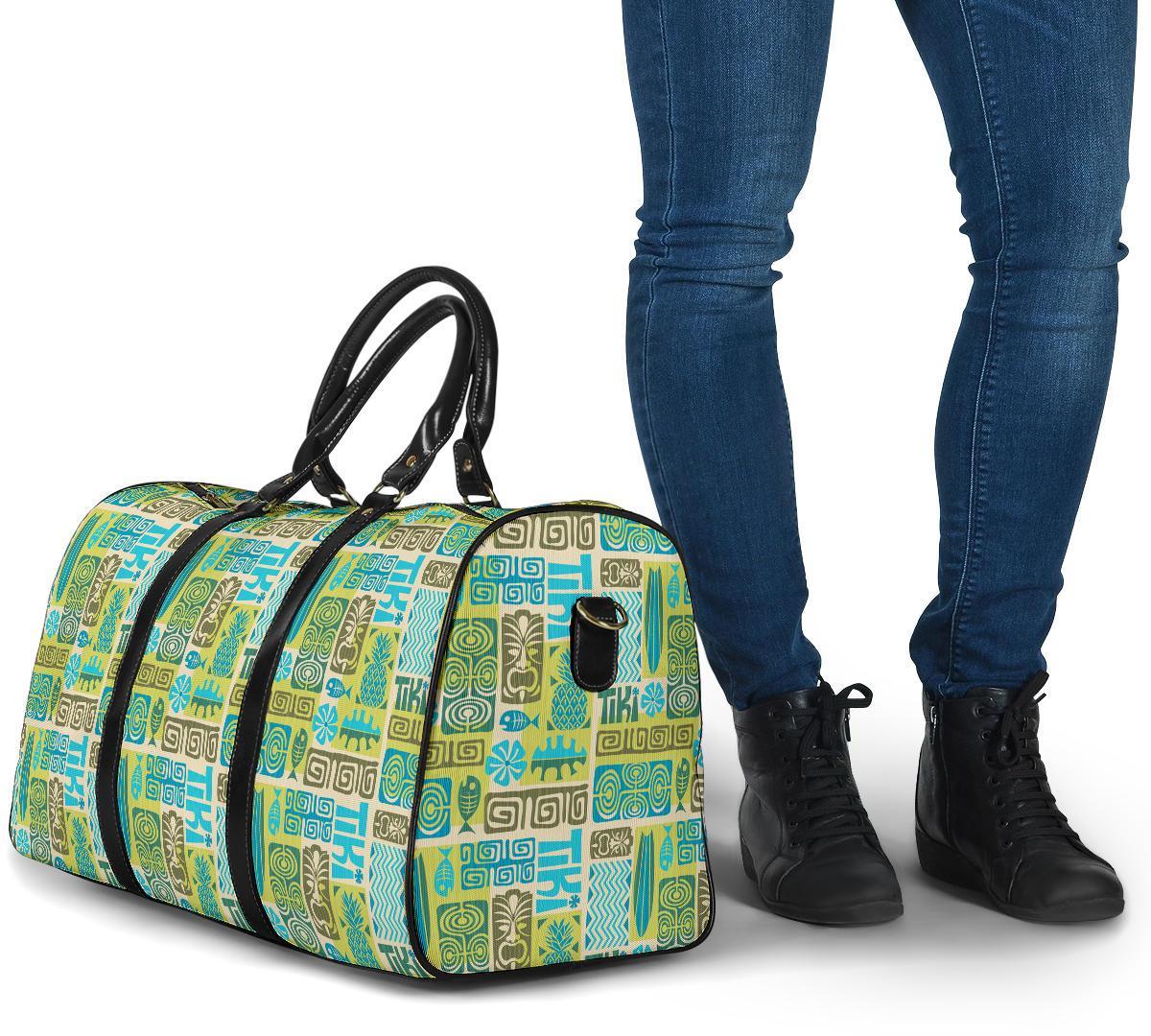 Hawaii Seamless Exotic Tiki Pattern Hawaii Travel Bag - Polynesian Pride