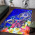 FSM Area Rug - Turtle Plumeria (Blue) - Polynesian Pride